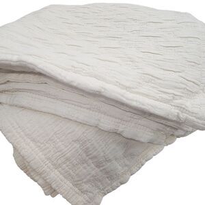 POM POM AT HOME NWOT! 2 Pc Beige Cream Stitched Boho Pillow Covers Shams Lot